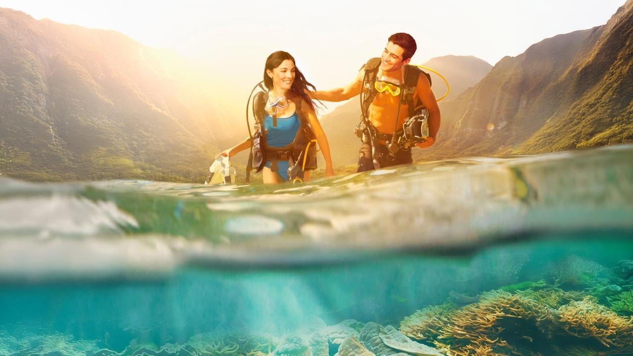 Verliebt auf Tahiti Hintergrundbild