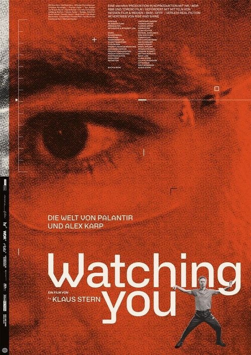 Watching You - Die Welt von Palantir und Alex Karp Filmplakat
